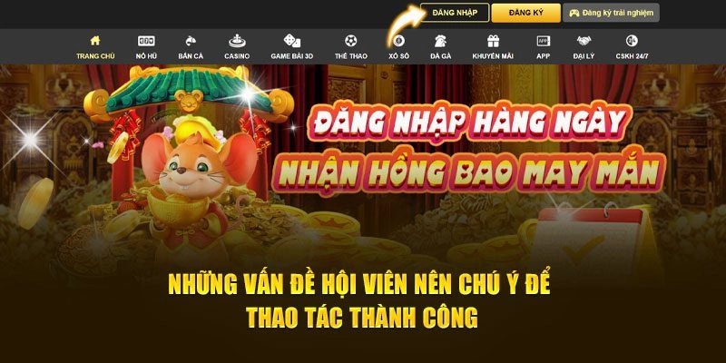 Những lưu ý quan trọng khi đăng nhập tài khoản King88