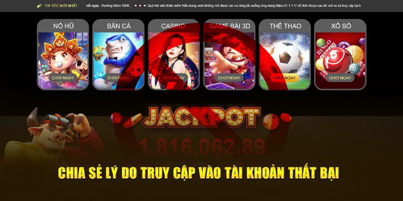 Một số lý do khiến đăng nhập King88 không thành công